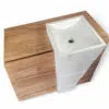 waschtisch turin18 teakholz massivholz waschtischunterschrank 100cm badezimmer terrazzo weiss rbk2317 2