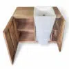waschtisch turin18 teakholz massivholz waschtischunterschrank 100cm badezimmer terrazzo weiss rbk2317 5