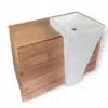 waschtisch turin18 teakholz massivholz waschtischunterschrank 100cm badezimmer terrazzo weiss rbk2317 7