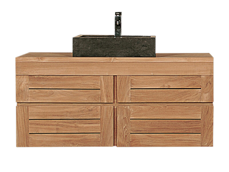 hängewaschtisch teakholz unterschrank 120cm massivholz badezimmer rbm2465 milano 68