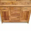 geschirrschrank buffet küchenschrank schrank massiv anrichte teakholz schubladen glas esszimmer wohnzimmer ad1669 6