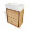 haengewaschtisch turin35 teakholz waschtischunterschrank 40cm badezimmer terrazzo weiss rbk2388 3
