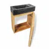 haengewaschtisch turin36 teakholz waschtischunterschrank 40cm badezimmer terrazzo schwarz rbk2389 6