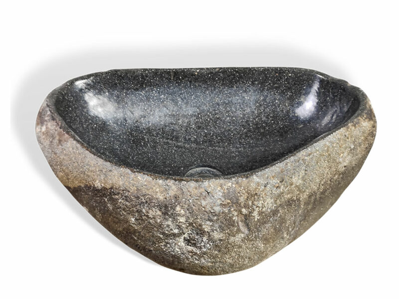naturstein flusstein waschbecken findling 51cm waschschale aufsatzwaschbecken rbs1212 – bild 2