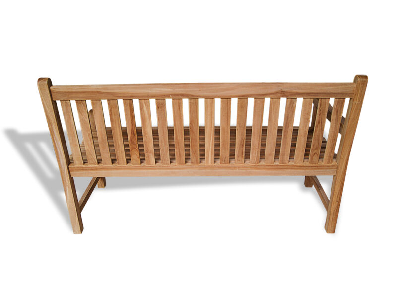  gartenbank massivholz teak - balkonbank 150cm parkbank relax terrassenmöbel massivholz di2908 – bild 3