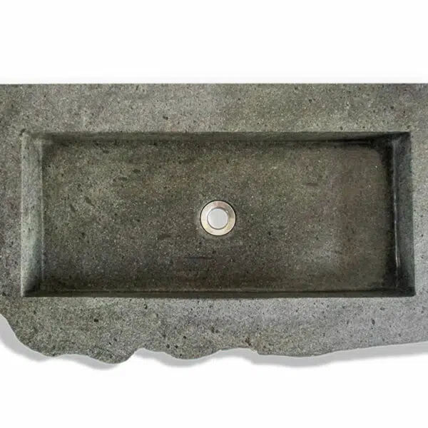 flussstein rechteckig waschbecken