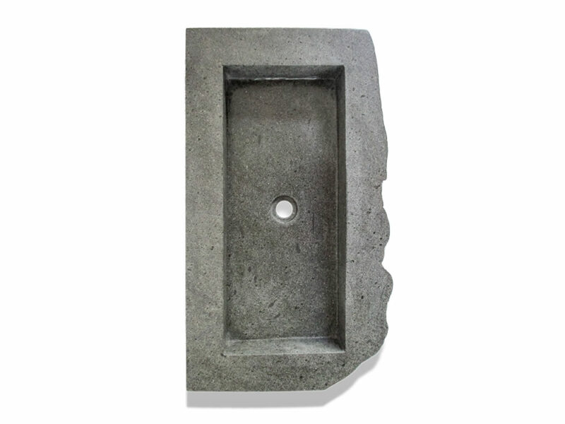 naturstein flussstein waschbecken 80cm rechteckig waschschale badezimmer rbs1109.4 – bild 2