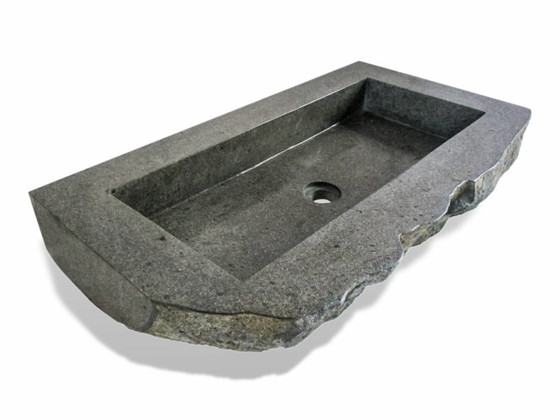 naturstein flussstein waschbecken 80cm rechteckig waschschale badezimmer rbs1109.4 – bild 4