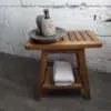 Teakholz Hocker Turin 91