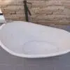 badezimmer terrazzo badewanne steinwanne freistehende spa 185cm rbb3009 3