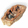 rbs1251 badezimmer massiv waschschale steinwaschbecken fossil holz 59cm waschbecken 4