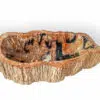 rbs1251 badezimmer massiv waschschale steinwaschbecken fossil holz 59cm waschbecken 5