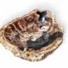 rbs1254 badezimmer massiv waschschale steinwaschbecken fossil holz 51cm waschbecken 2