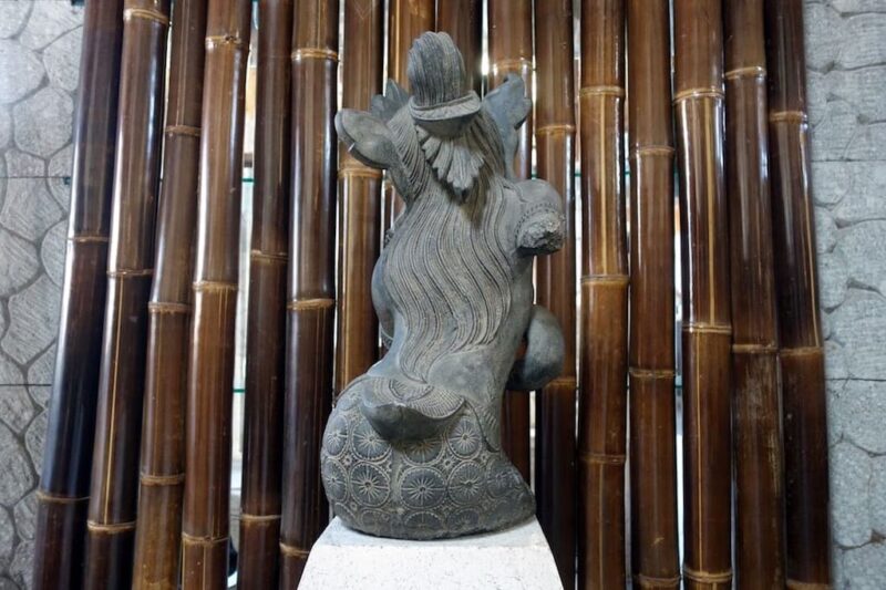 buddha dewi statue figur skulptur 60cm lavastein garten deko k037 – bild 5