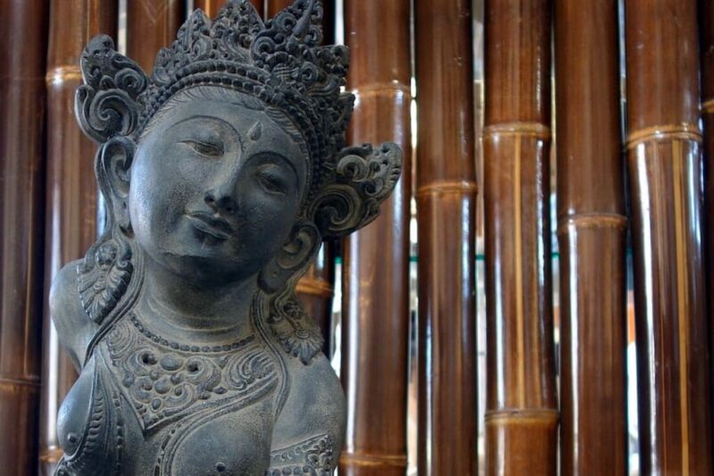 buddha dewi statue figur skulptur 60cm lavastein garten deko k037 – bild 6