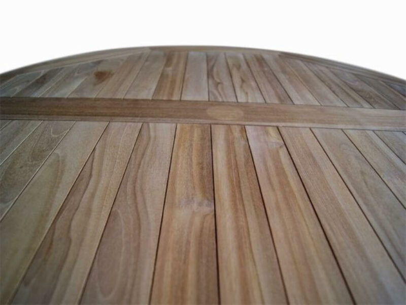 gartenmöbel teakholz gartentisch 120x120 cm runde tisch teak massiv lorena di2922