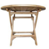 Gartenmöbel Teakholz Gartentisch 120x120 cm Runde Tisch Teak massiv Lorena DI2922