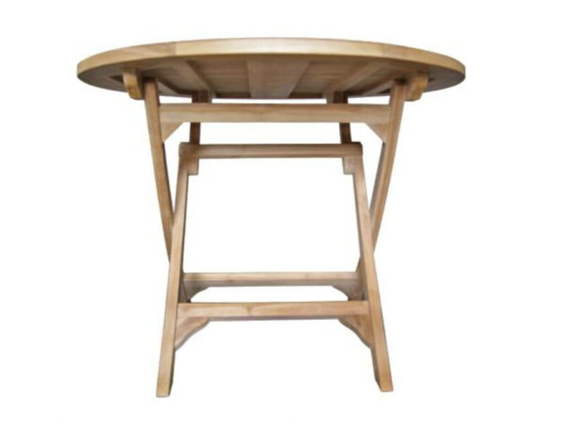 gartenmöbel teakholz gartentisch 120x120 cm runde tisch teak massiv lorena di2922