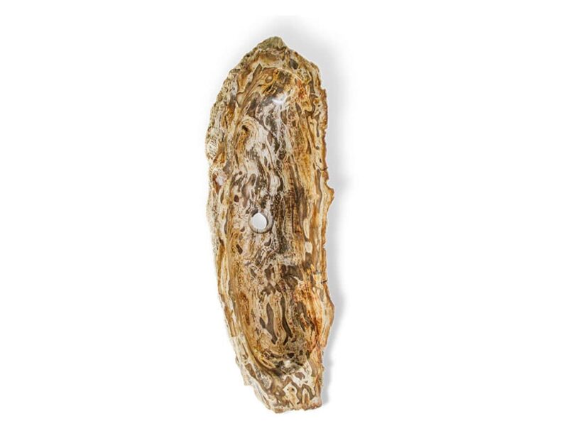 naturstein fossil holz waschbecken 90 cm  wc badezimmer rbs1146 – bild 3