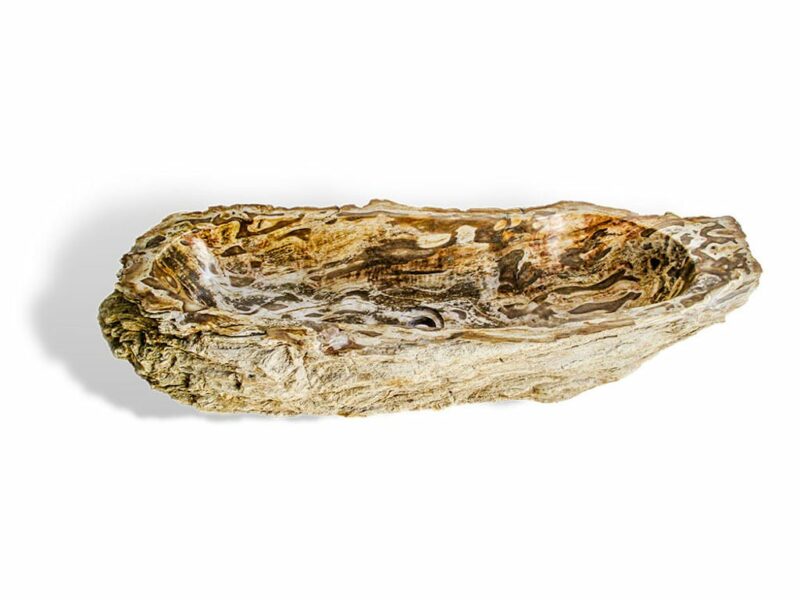 naturstein fossil holz waschbecken 90 cm  wc badezimmer rbs1146 – bild 4