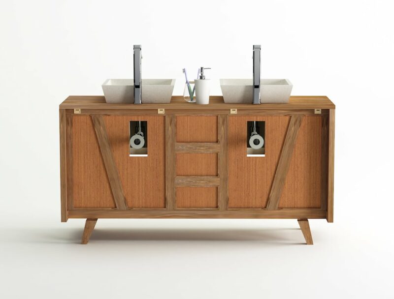doppelwaschtisch aus massivholz von rb wohndesign rueckseite