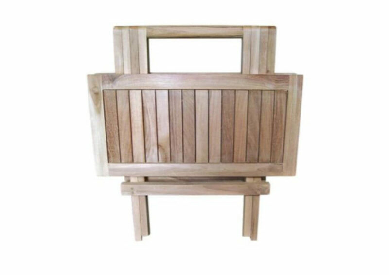 garten beistelltisch aus teakholz 50cm quadratisch gartentisch marina di2902 – bild 9