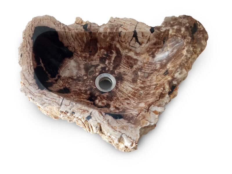 versteinertes holz waschbecken fossil 50 cm gäste wc badezimmer rbs1263 – bild 6