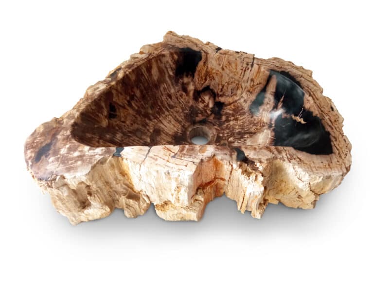 versteinertes holz waschbecken fossil 50 cm gäste wc badezimmer rbs1263 – bild 5