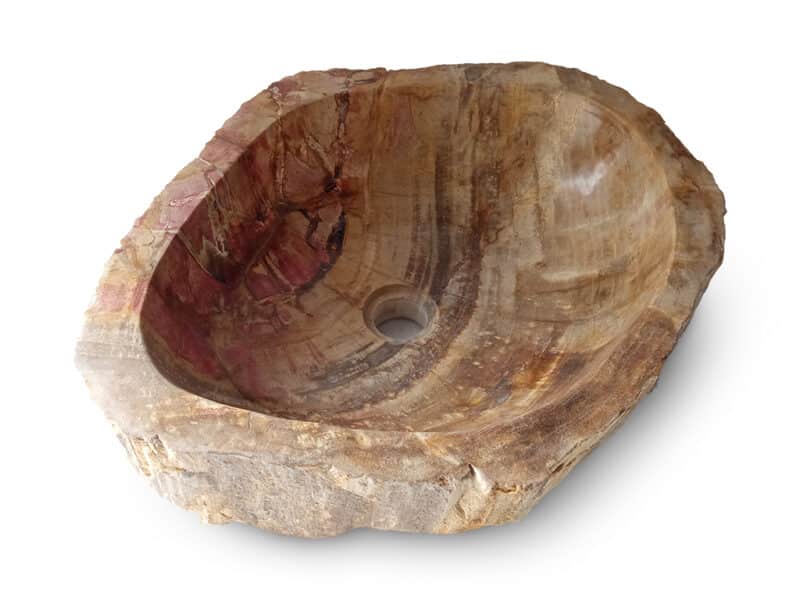 fossil versteinertes holz waschbecken 50 cm wc badezimmer rbs1265 – bild 2