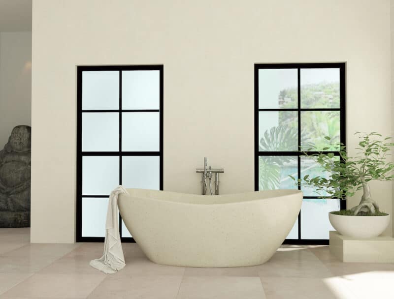 luxuriöse terrazzo-badewanne, freistehend, robust und pflegeleicht, ideal für moderne badezimmer