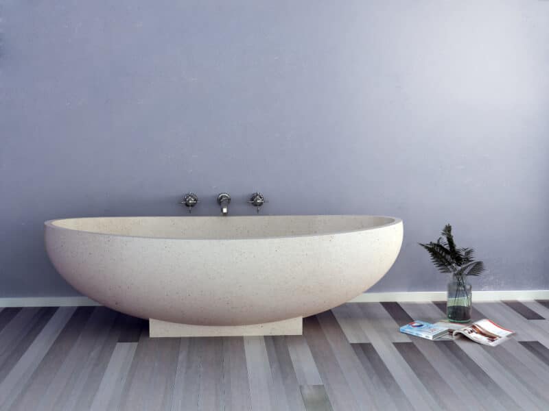 terrazzo badewanne freistehend