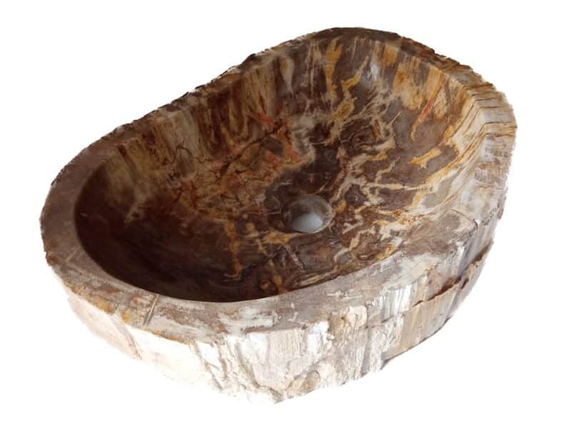 waschbecken aus versteinertem holz – naturstein unikat 53 cm rbs1271 – bild 2