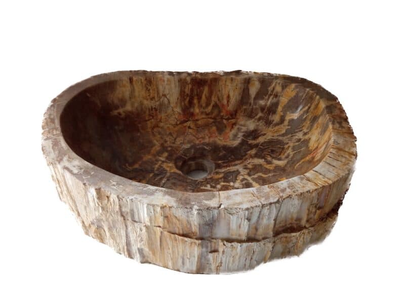 waschbecken aus versteinertem holz – naturstein unikat 53 cm rbs1271 – bild 3